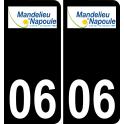 06 Mandelieu-la-Napoule logo sticker plate registration city