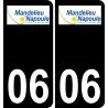 06 Mandelieu-la-Napoule logo sticker plate registration city