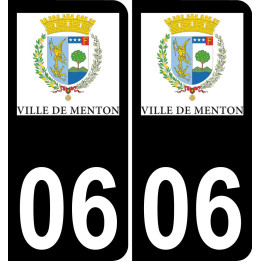 06 Menton-logo aufkleber plakette ez stadt