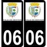 06 Menton logo adesivo piastra di registrazione city