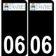 06 Mouans-Sartoux logo autocollant plaque immatriculation auto ville sticker