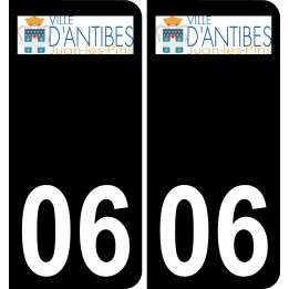 06 Mouans-Sartoux logo autocollant plaque immatriculation auto ville sticker