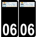 06 Mouans-Sartoux logo autocollant plaque immatriculation auto ville sticker