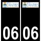 64 Pau logo autocollant plaque immatriculation auto ville sticker