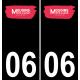 64 Pau logo autocollant plaque immatriculation auto ville sticker