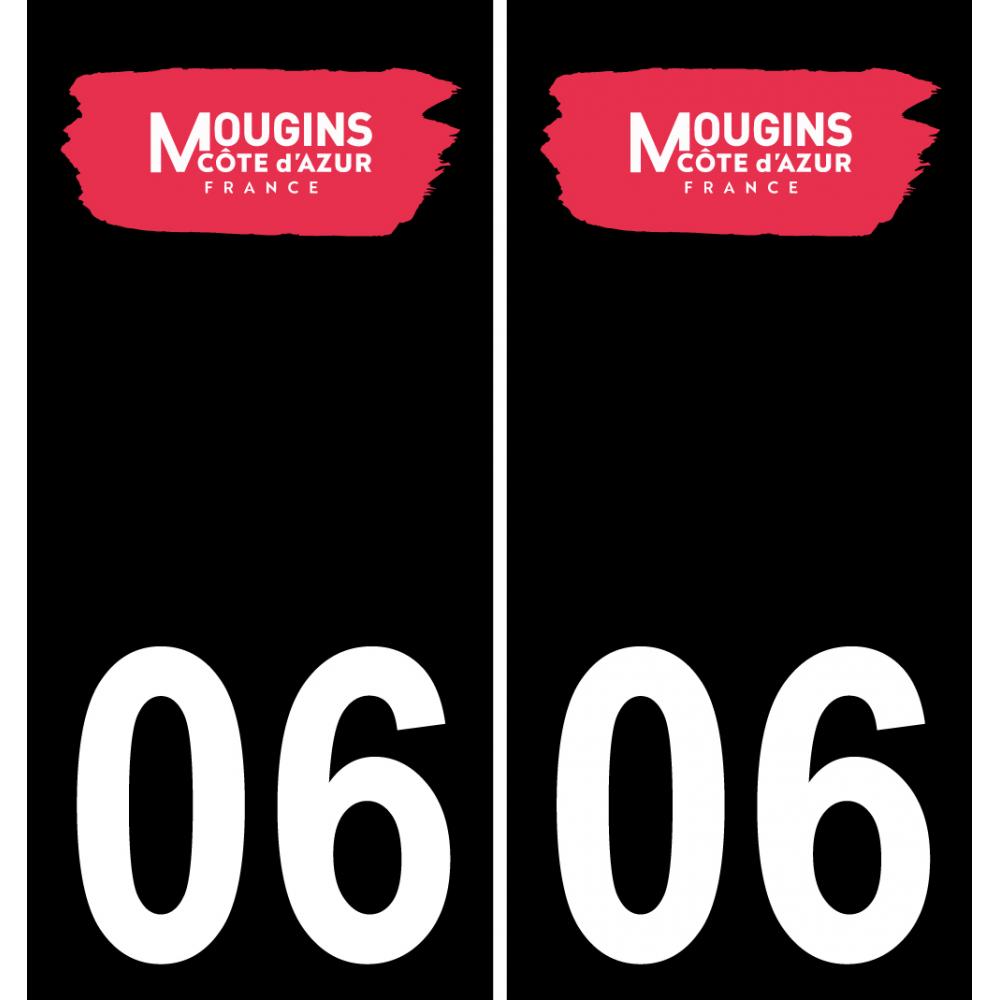 06 Mougins-logo aufkleber plakette ez stadt