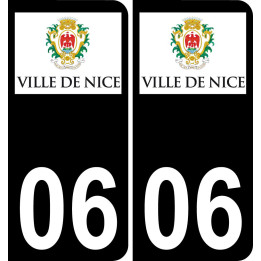 06 Nice-logo aufkleber plakette ez stadt