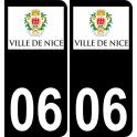 64 Pau logo autocollant plaque immatriculation auto ville sticker