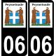 06 Peymeinade logo sticker plate registration city