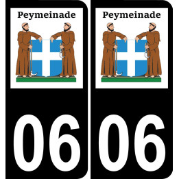 06 Peymeinade logo autocollant plaque immatriculation auto ville sticker