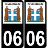 06 Peymeinade logo autocollant plaque immatriculation auto ville sticker