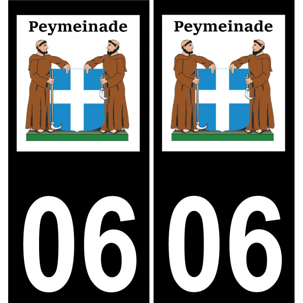 06 Peymeinade logo adesivo piastra di registrazione city