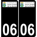06 Saint-André-de-la-Roche logo sticker plate registration city
