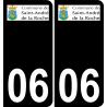 06 Saint-André-de-la-Roche logo adesivo piastra di registrazione city