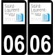 64 Pau logo autocollant plaque immatriculation auto ville sticker