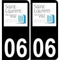64 Pau logo autocollant plaque immatriculation auto ville sticker
