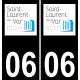 06 Saint-Laurent-du-Var logo sticker plate registration city