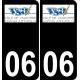 06 Valbonne logo sticker plate registration city