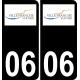 06 Villefranche-sur-Mer logo autocollant plaque immatriculation auto ville sticker