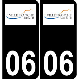 06 Villefranche-sur-Mer-logo aufkleber plakette ez stadt