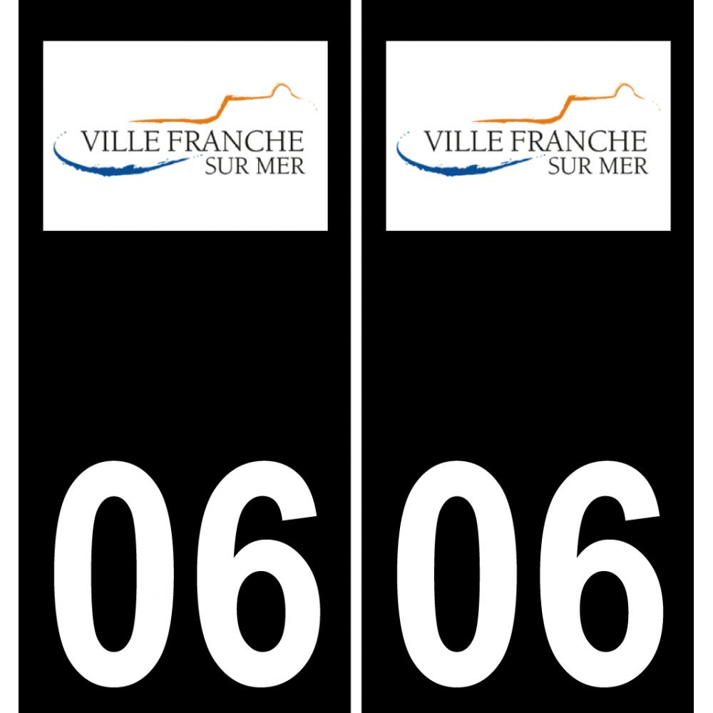 06 Villefranche-sur-Mer logo sticker plate registration city