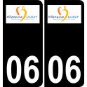 06 Villeneuve-Loubet logo sticker plate registration city