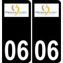 64 Pau logo autocollant plaque immatriculation auto ville sticker