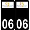 06 Villeneuve-Loubet logo adesivo piastra di registrazione city