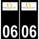 64 Pau logo autocollant plaque immatriculation auto ville sticker