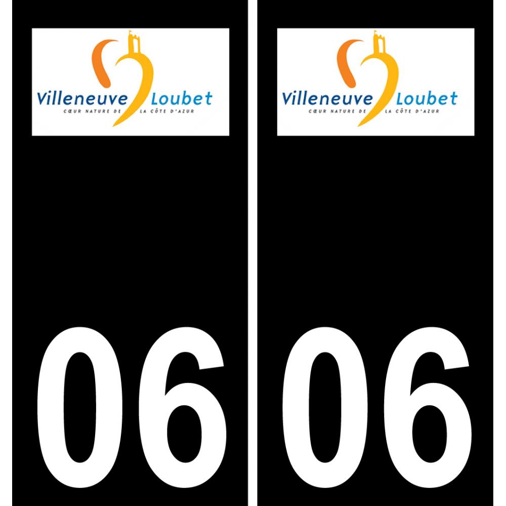 06 Villeneuve-Loubet-logo aufkleber plakette ez stadt