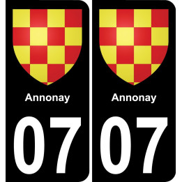 07 Annonay-aufkleber plakette ez stadt