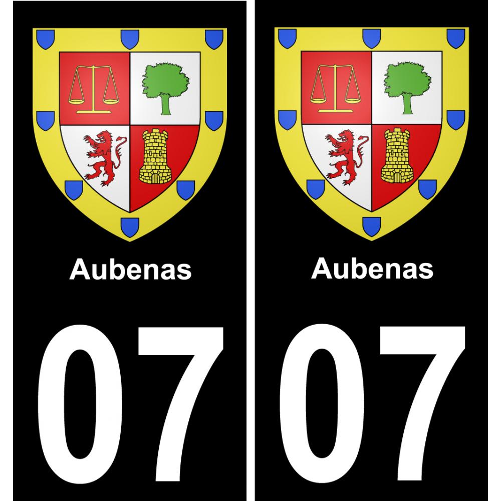 07 Aubenas adesivo piastra di registrazione city