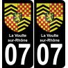 07 La Voulte-sur-Rhône adesivo piastra di registrazione city