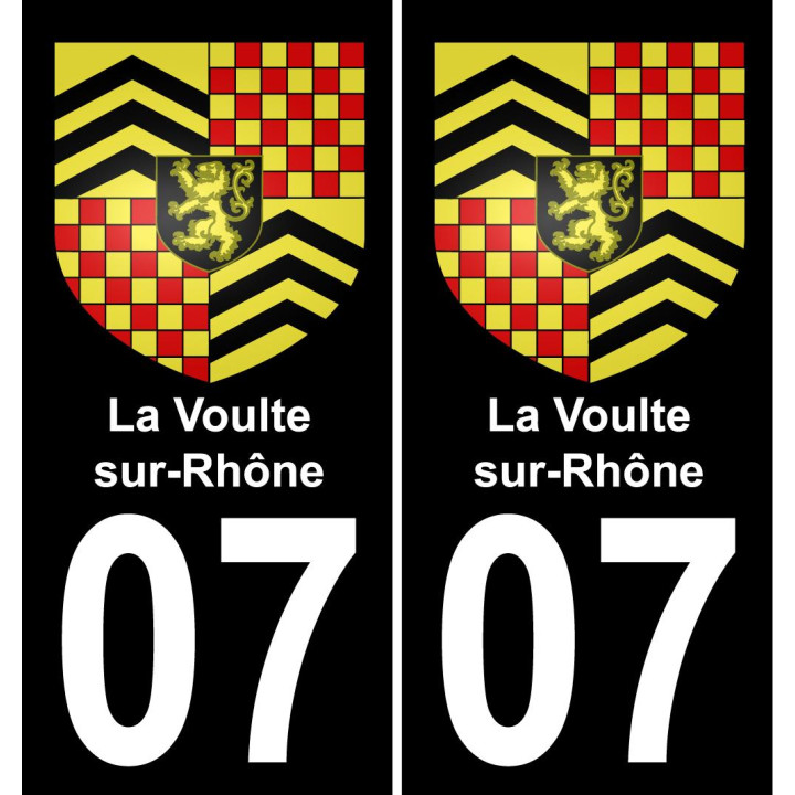 07 La Voulte-sur-Rhône-aufkleber plakette ez stadt
