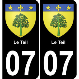 07 Le Teil-aufkleber plakette ez stadt
