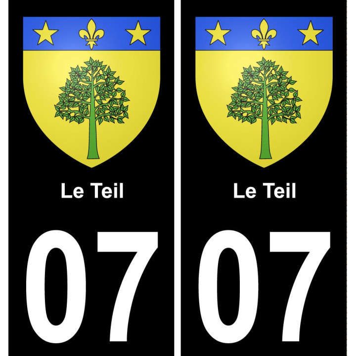 07 Le Teil-aufkleber plakette ez stadt