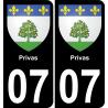 07 Privas adesivo piastra di registrazione city