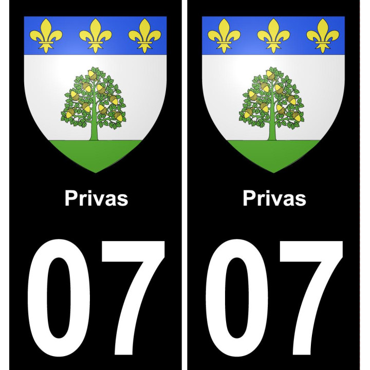 07 Privas-aufkleber plakette ez stadt