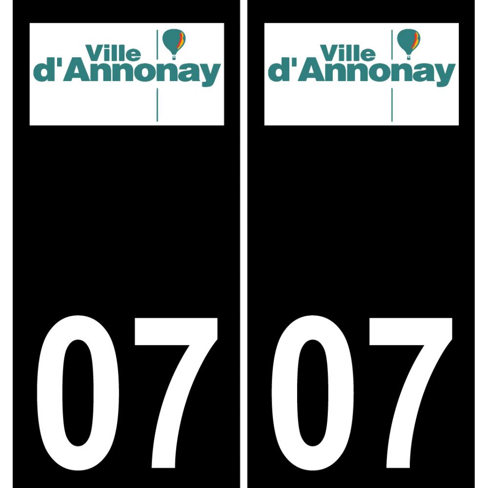 07 Annonay-logo aufkleber plakette ez stadt