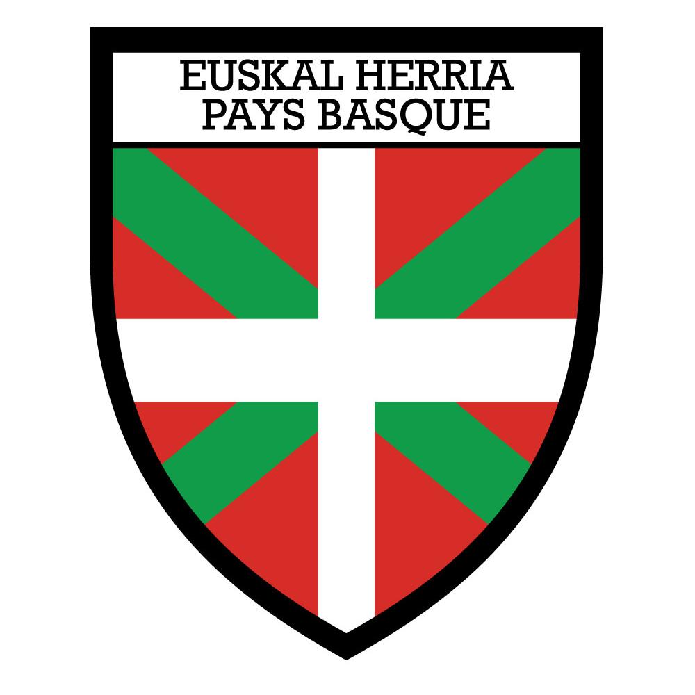 Blason Euskal Herria Pays Basque drapeau couleur autocollant sticker logo35