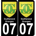 07 Guilherand-Granges logo sticker plate registration city