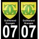 07 Guilherand-Granges logo adesivo piastra di registrazione city