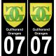 07 Guilherand-Granges logo autocollant plaque immatriculation auto ville sticker