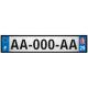 64 Pau autocollant sticker plaque immatriculation auto ville
