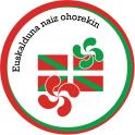 Euskalduna naiz ohorekin Euskal Herria Pays basque "Je suis honoré d'être basque" drapeau lauburu autocollant sticker logo573
