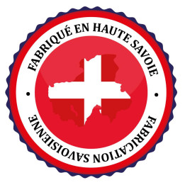 Fabriqué en Haute-Savoie/Fabrication Savoisienne étiquette carte drapeau haute-savoie autocollant sticker logo26