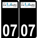 07 La Voulte-sur-Rhône logo sticker plate registration city