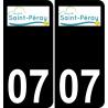 07 Saint-Péray-logo aufkleber plakette ez stadt