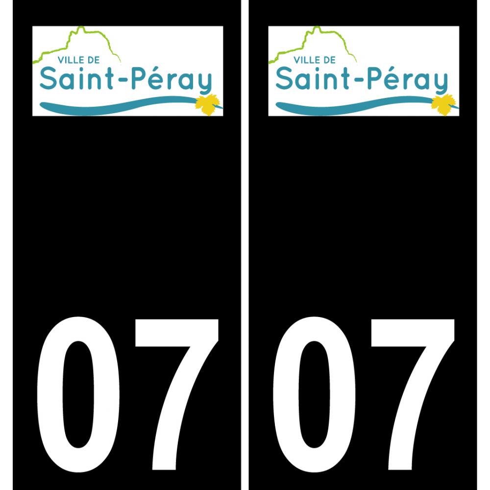 07 Saint-Péray-logo aufkleber plakette ez stadt