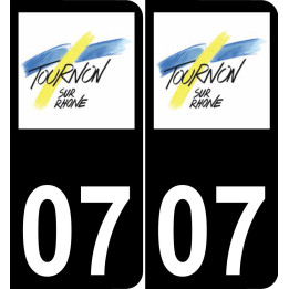 07 Tournon-sur-Rhône-logo aufkleber plakette ez stadt